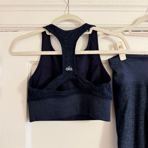 Navy Blue women’s Alo Alosoft set LIKE NEW sz XS - Picture 6 of 14